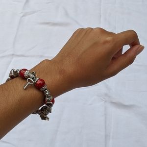 Red Charm Bracelet